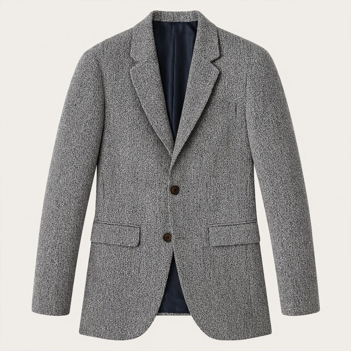 The Jefferson Men’s Classic Wool Herringbone Tweed Blazer