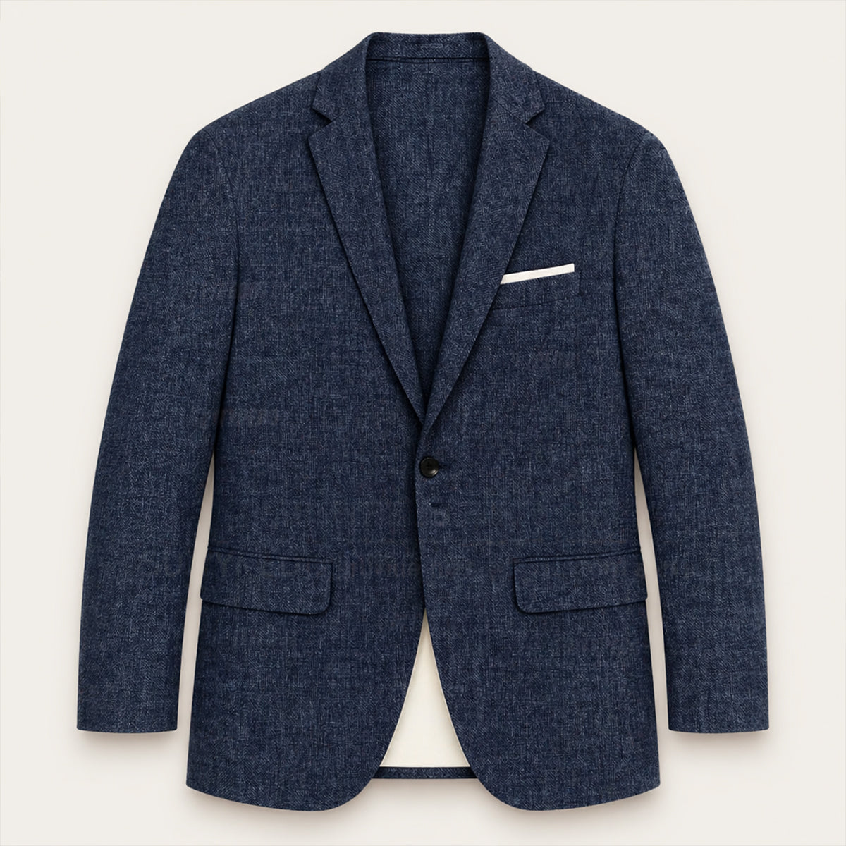 The Mandello Men’s Single Breasted Lightweight Slim Fit Linen Blazer Jacket