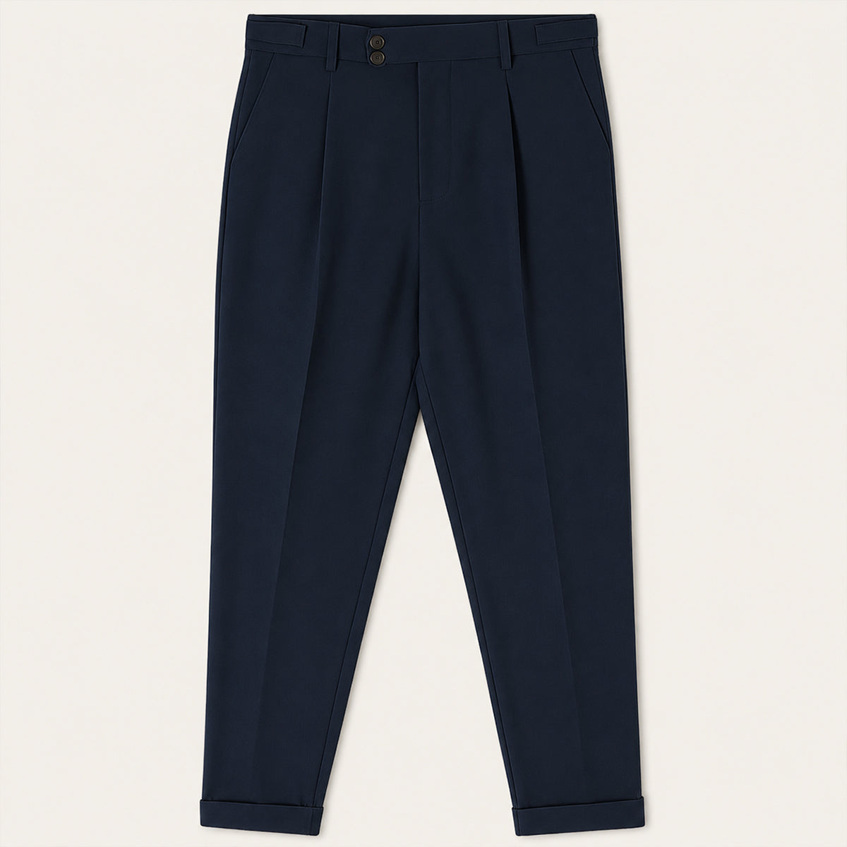 The Dromana Men’s Tailored Smart Slim Fit Pleated Dress Trousers