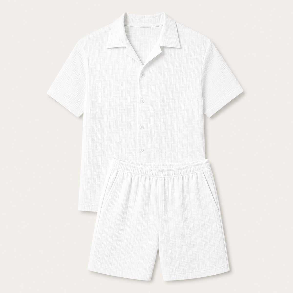 The Merano Men’s Trendy Summer Outfit - Shirt & Shorts Co Ord Set