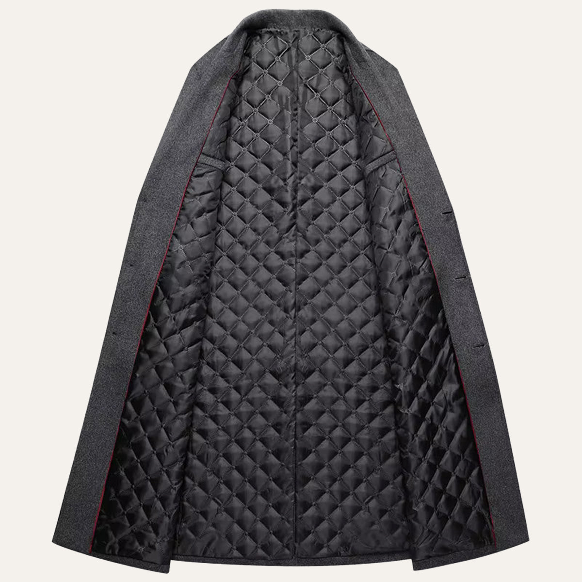 The Cartmel Men's Extra Long Wool Business Overcoat
