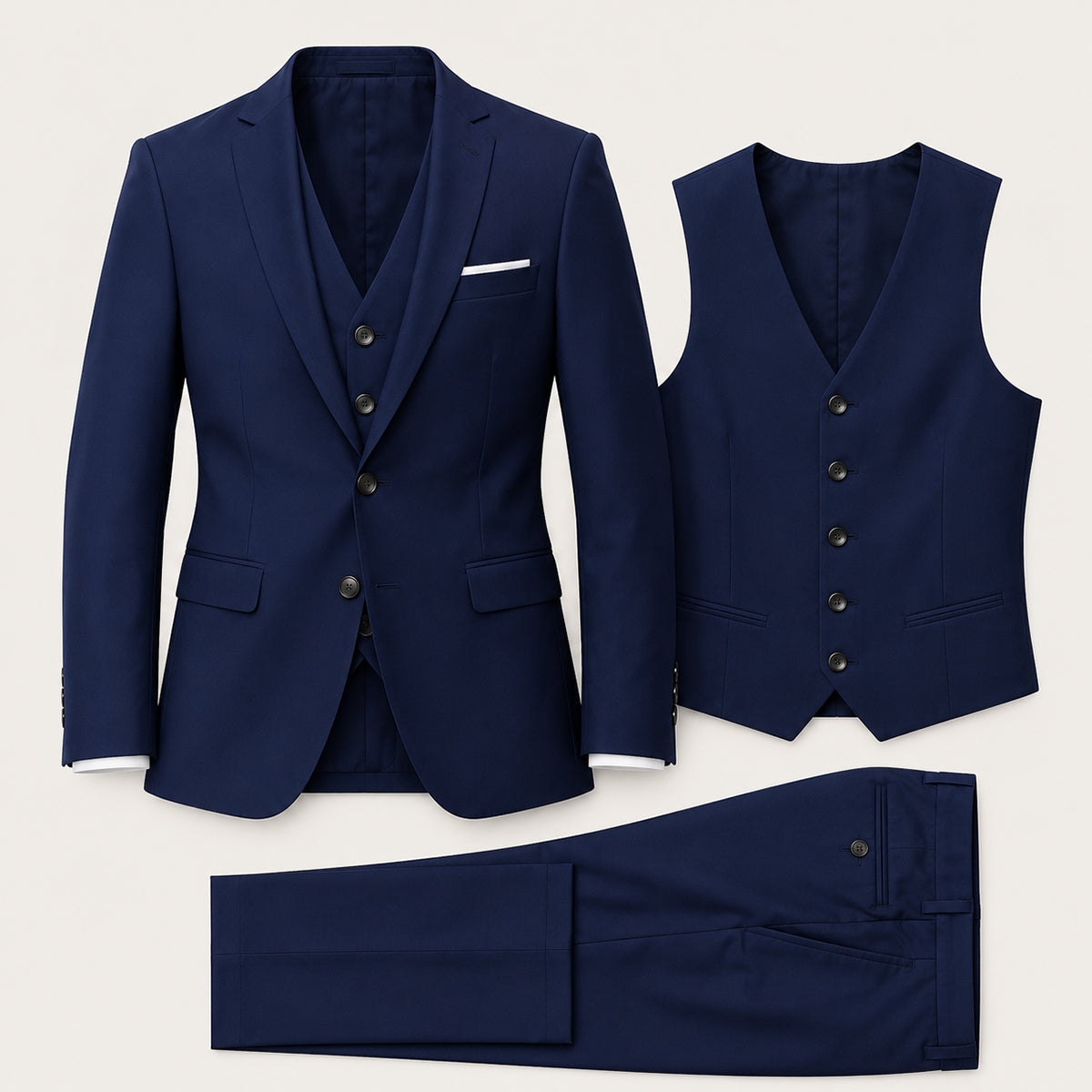 The Miseno Men’s Elegant Suit Set – Blazer Waistcoat Trousers