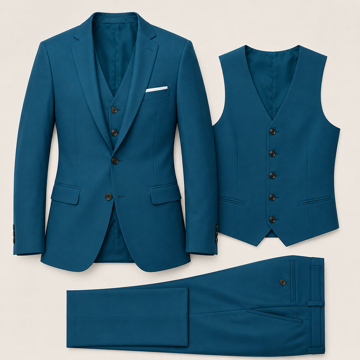 The Miseno Men’s Elegant Suit Set – Blazer Waistcoat Trousers