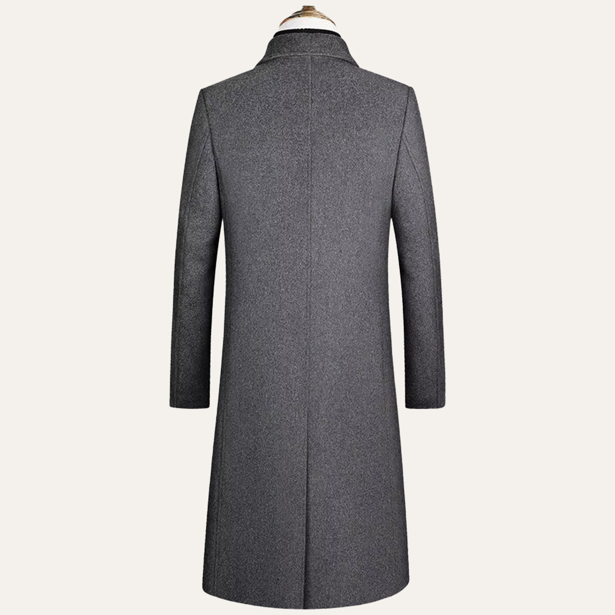 The Cartmel Men's Extra Long Wool Business Overcoat