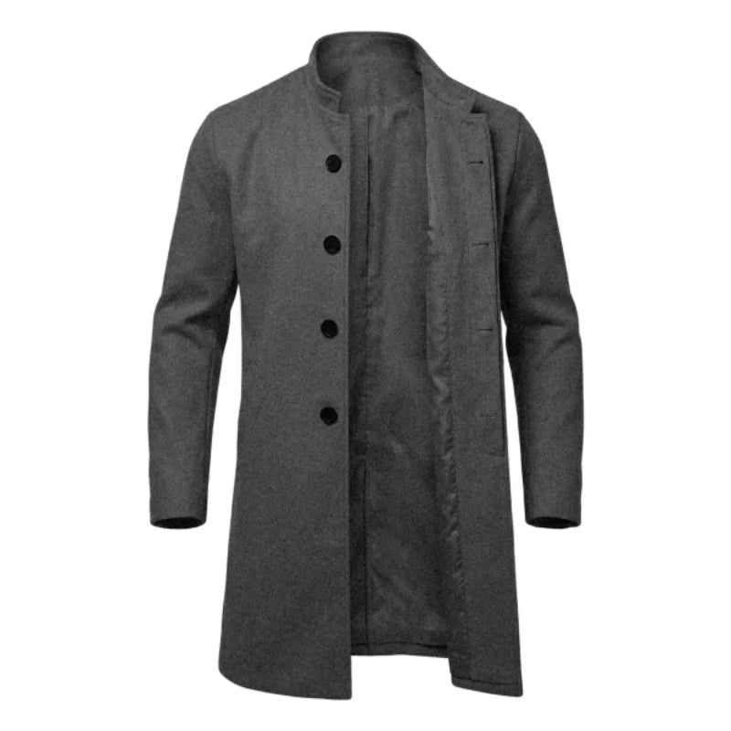 The Shaftesbury Men's Concealed Placket Overcoat