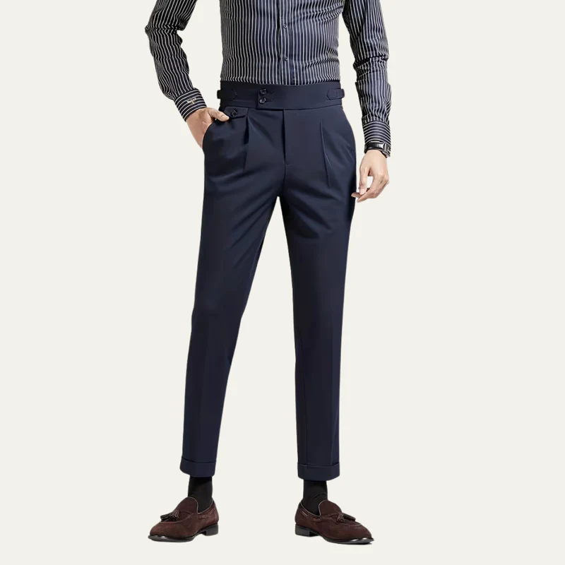 The Lake Tahoe Men’s Casual Pleated Suit Dress Trousers
