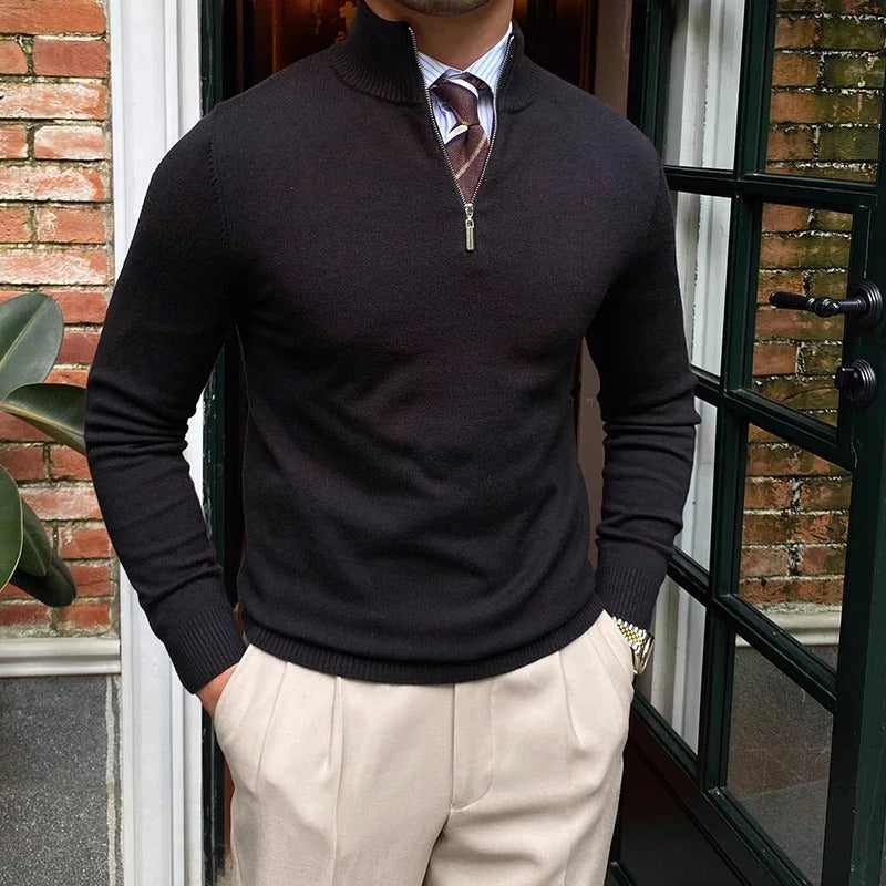 Modern Quarter Zip Jumper for Men