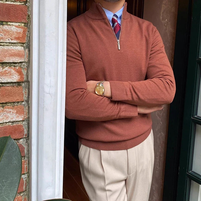 Modern Quarter Zip Jumper for Men