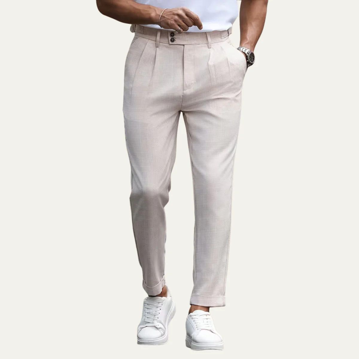 The Ballina Men’s Lightweight Business Slim Fit Dress Trousers