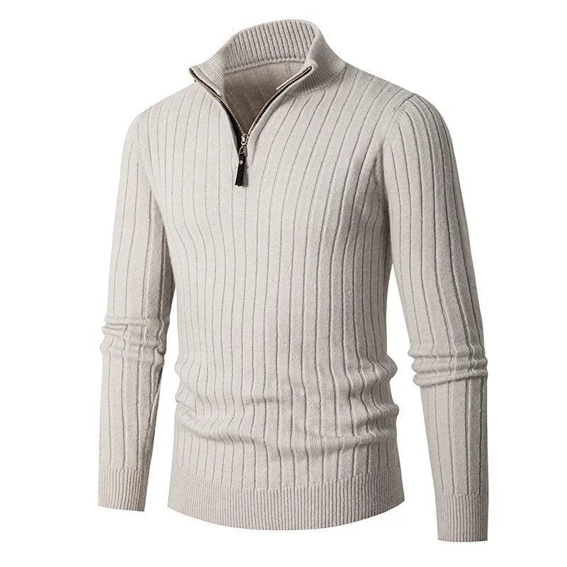 Quarter Zip Jumper for Men - Old Money