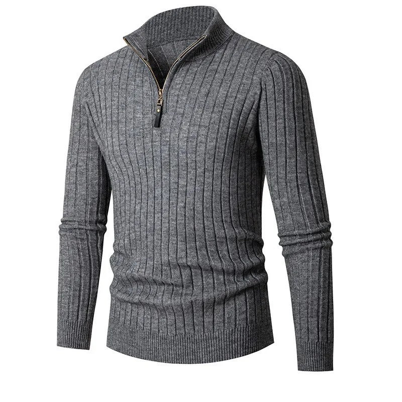 Quarter Zip Jumper for Men - Old Money
