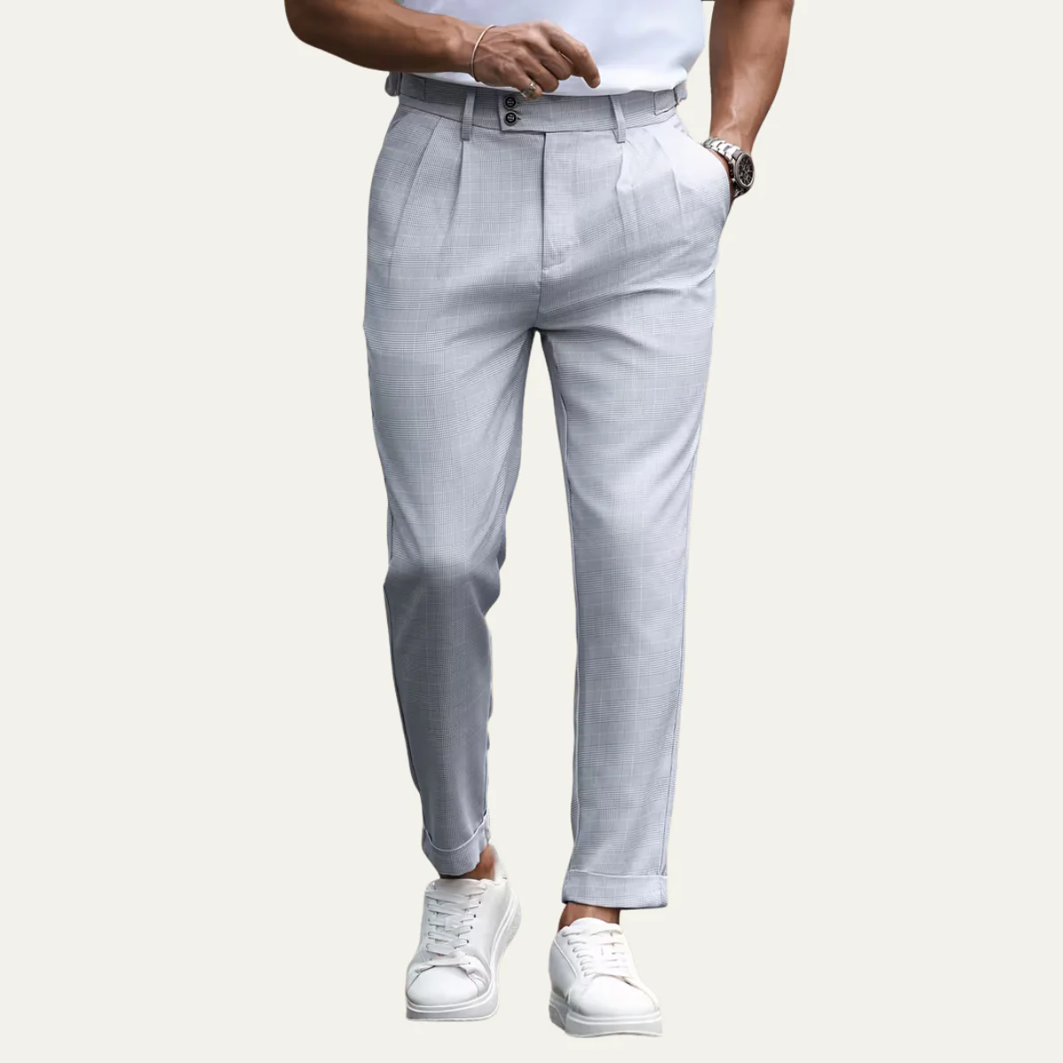 The Ballina Men’s Lightweight Business Slim Fit Dress Trousers