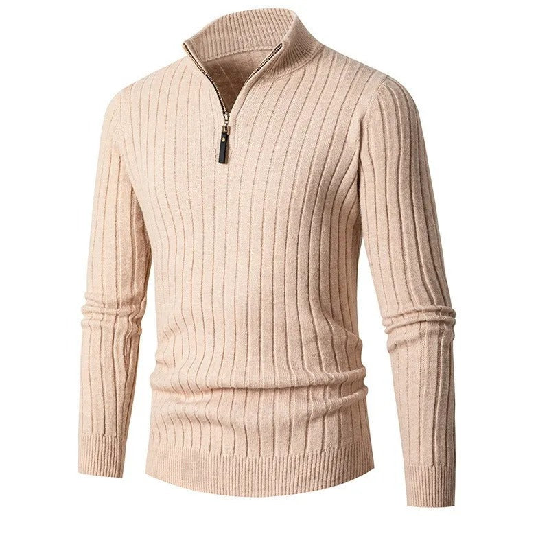 Quarter Zip Jumper for Men - Old Money