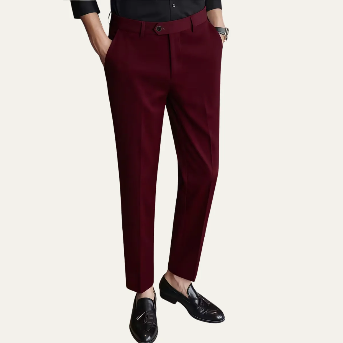 The Healdsburg Men’s Formal Slim Fit Tailored Suit Dress Trousers
