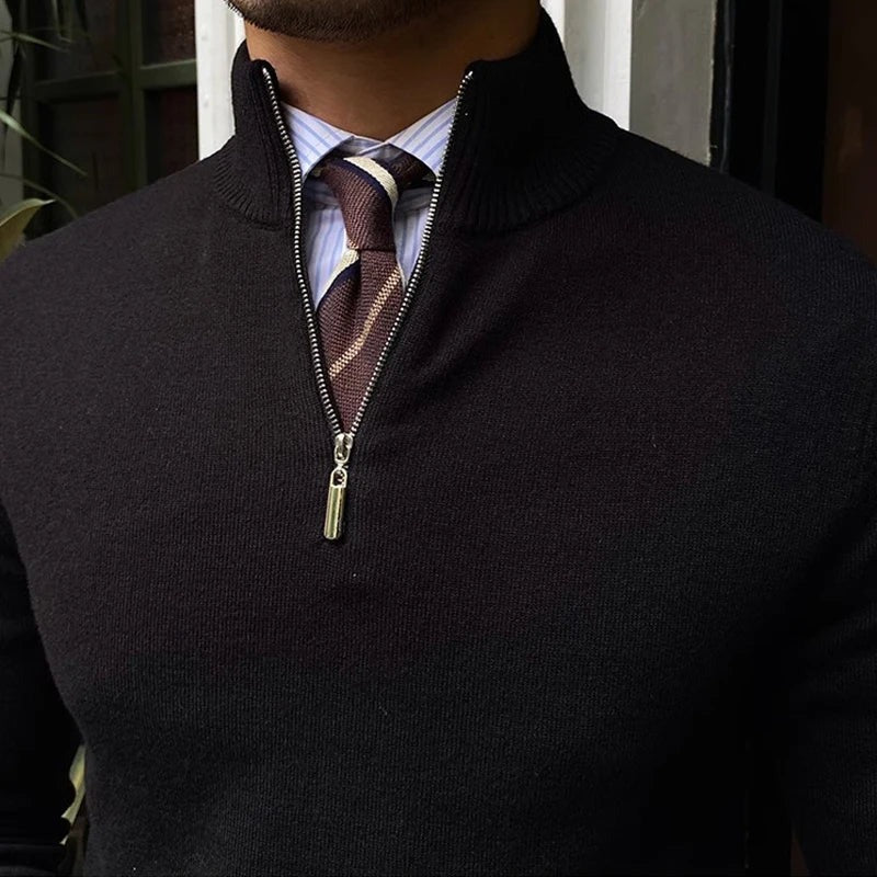 Modern Quarter Zip Jumper for Men