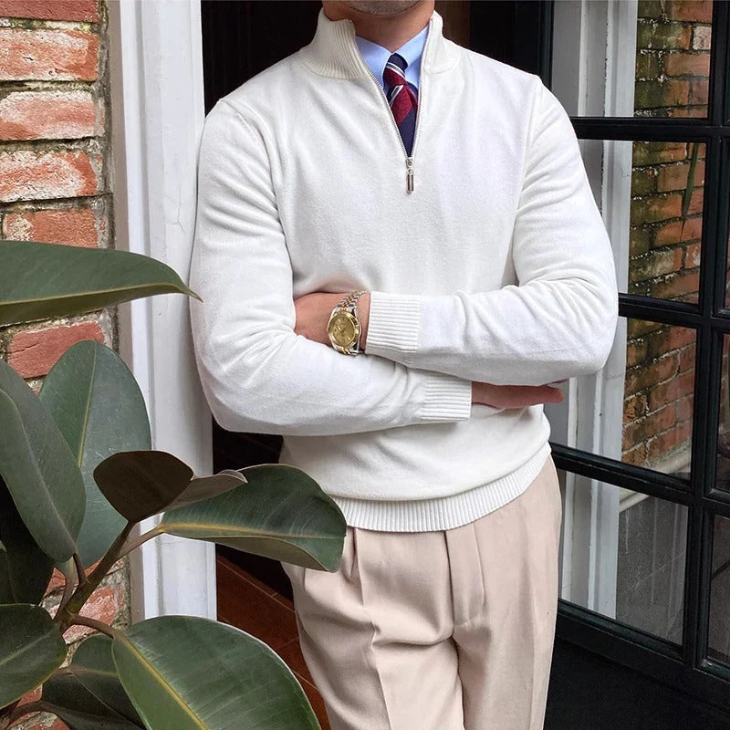 Modern Quarter Zip Jumper for Men