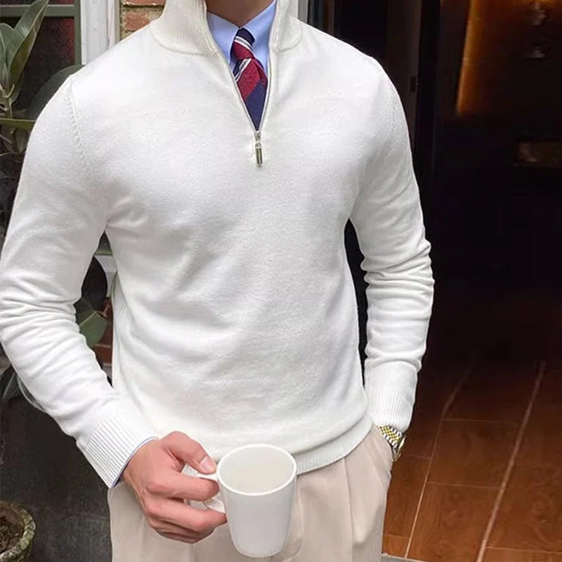 Modern Quarter Zip Jumper for Men