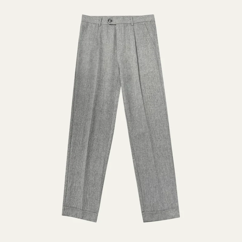 The Armidale Men's Lightweight Business Straight Leg Dress Trousers – Grey