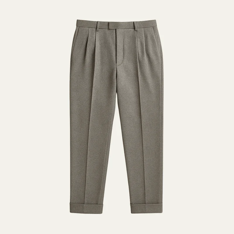 The Capitol Hill Men’s Pleated Straight Leg Smart Casual Dress Trousers
