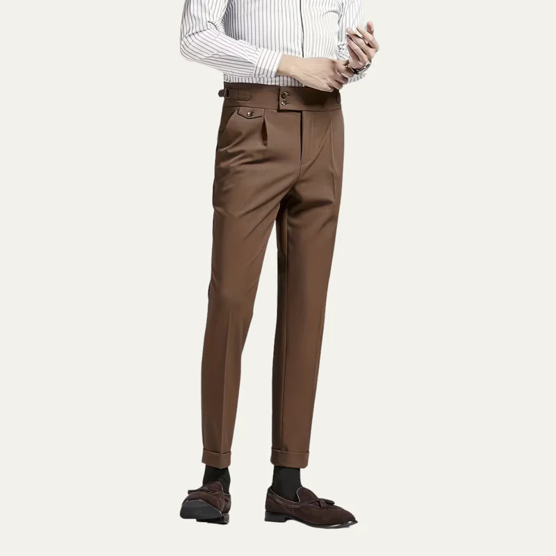 The Lake Tahoe Men’s Casual Pleated Suit Dress Trousers