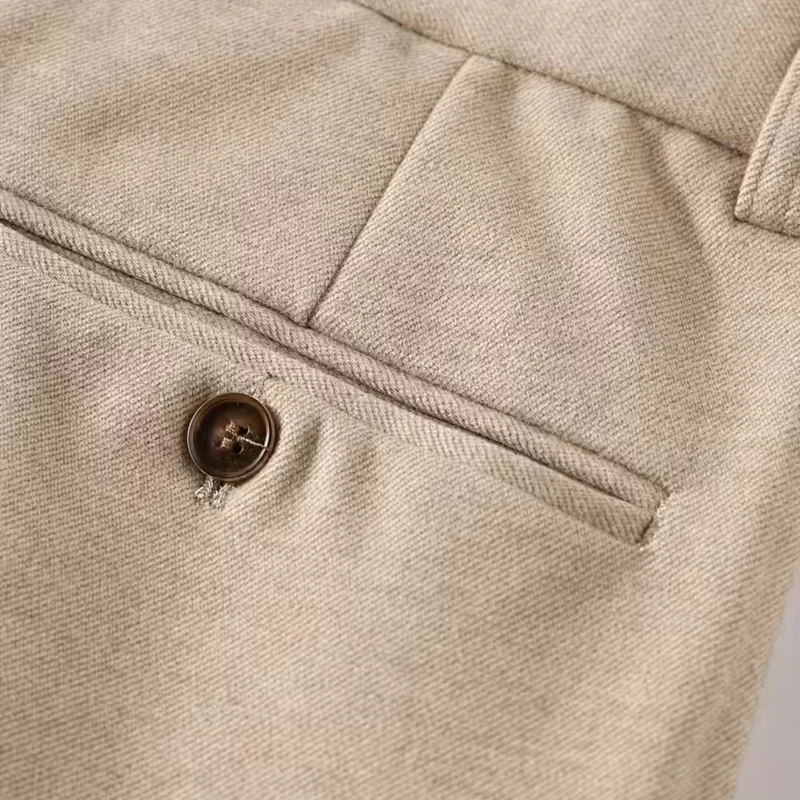 The Edgewood Men’s High Waisted Straight Leg Smart Dress Trousers