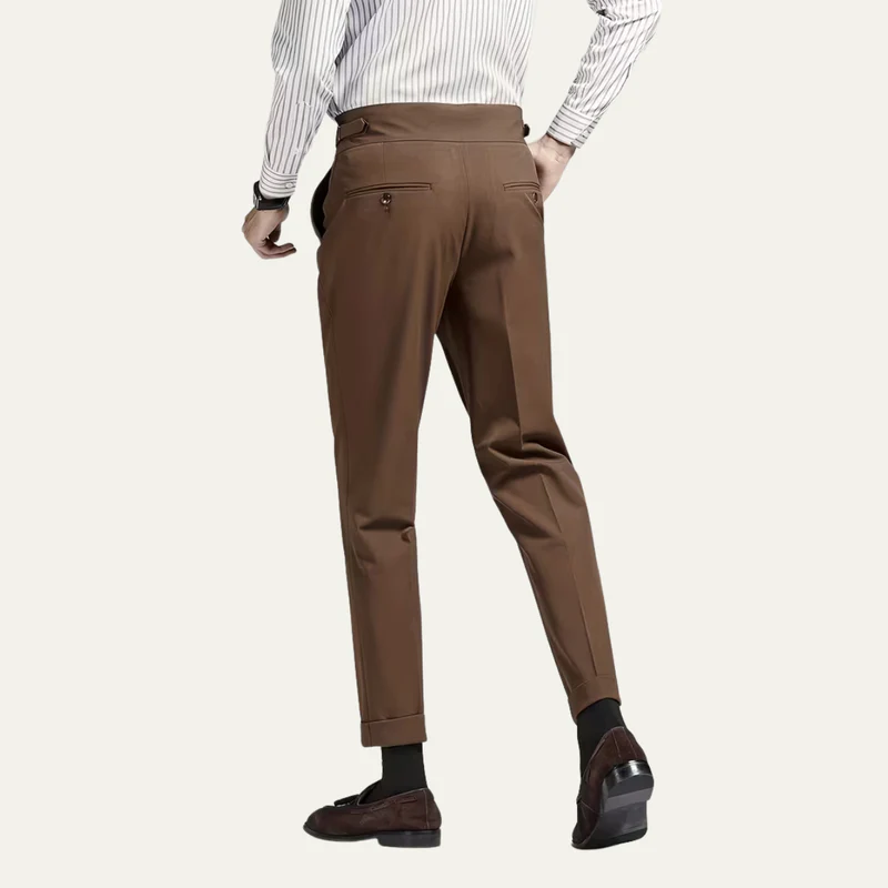 The Lake Tahoe Men’s Casual Pleated Suit Dress Trousers