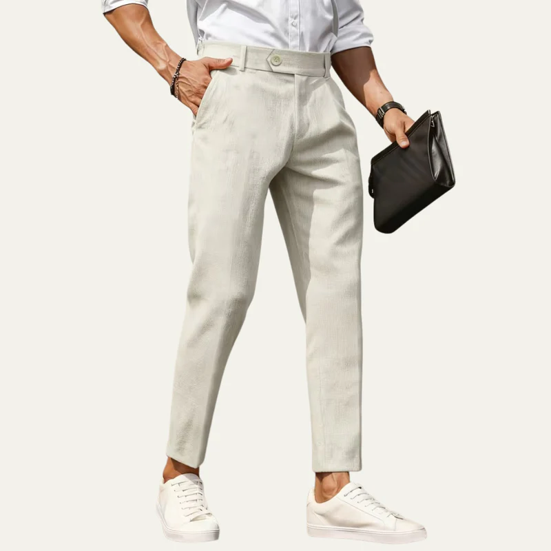 The Broome Men’s Lightweight Linen Blend Dress Trousers