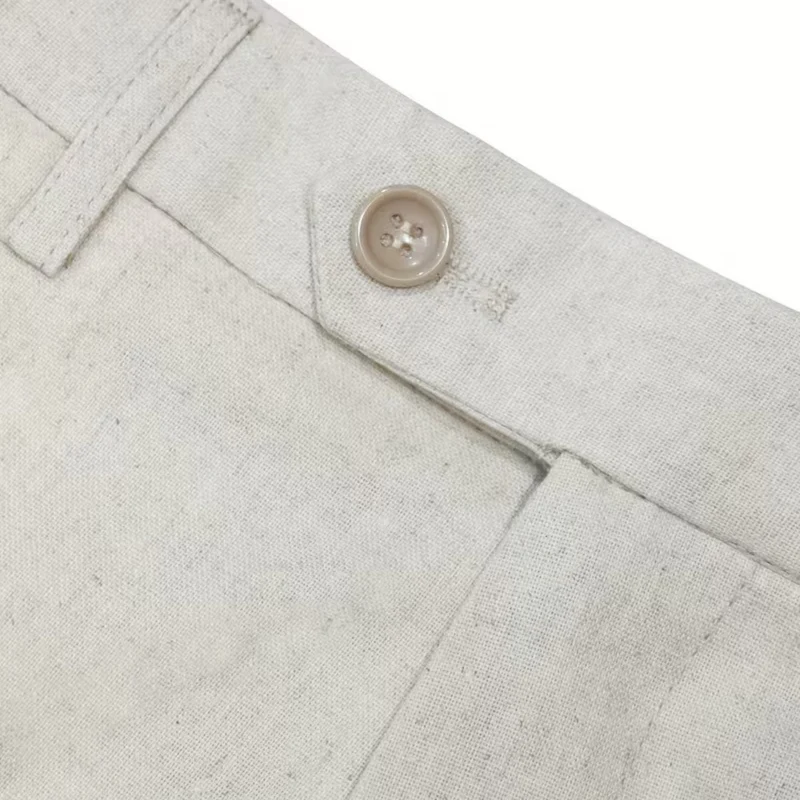 The Darwin Men’s Linen Blend Straight Leg Dress Trousers