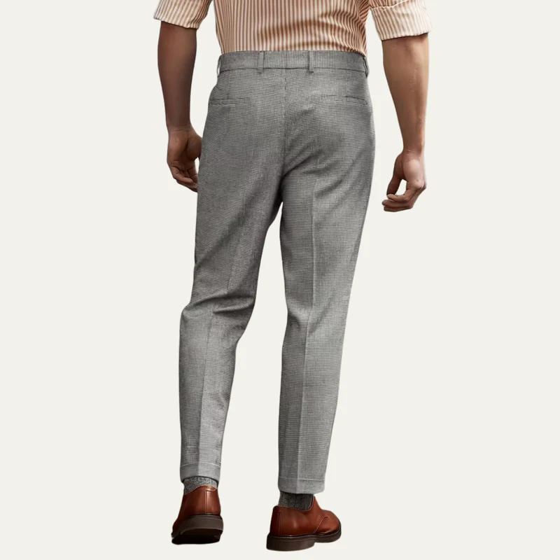 The Armidale Men's Lightweight Business Straight Leg Dress Trousers – Grey