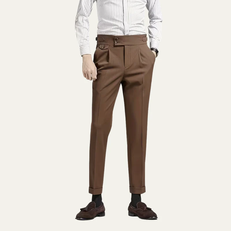 The Lake Tahoe Men’s Casual Pleated Suit Dress Trousers