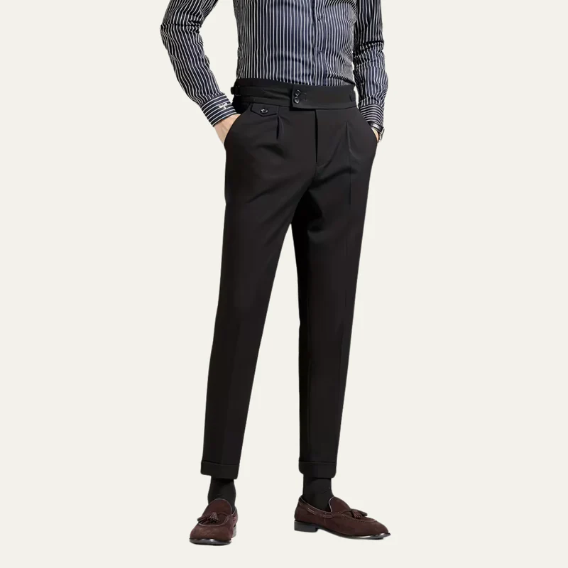 The Lake Tahoe Men’s Casual Pleated Suit Dress Trousers