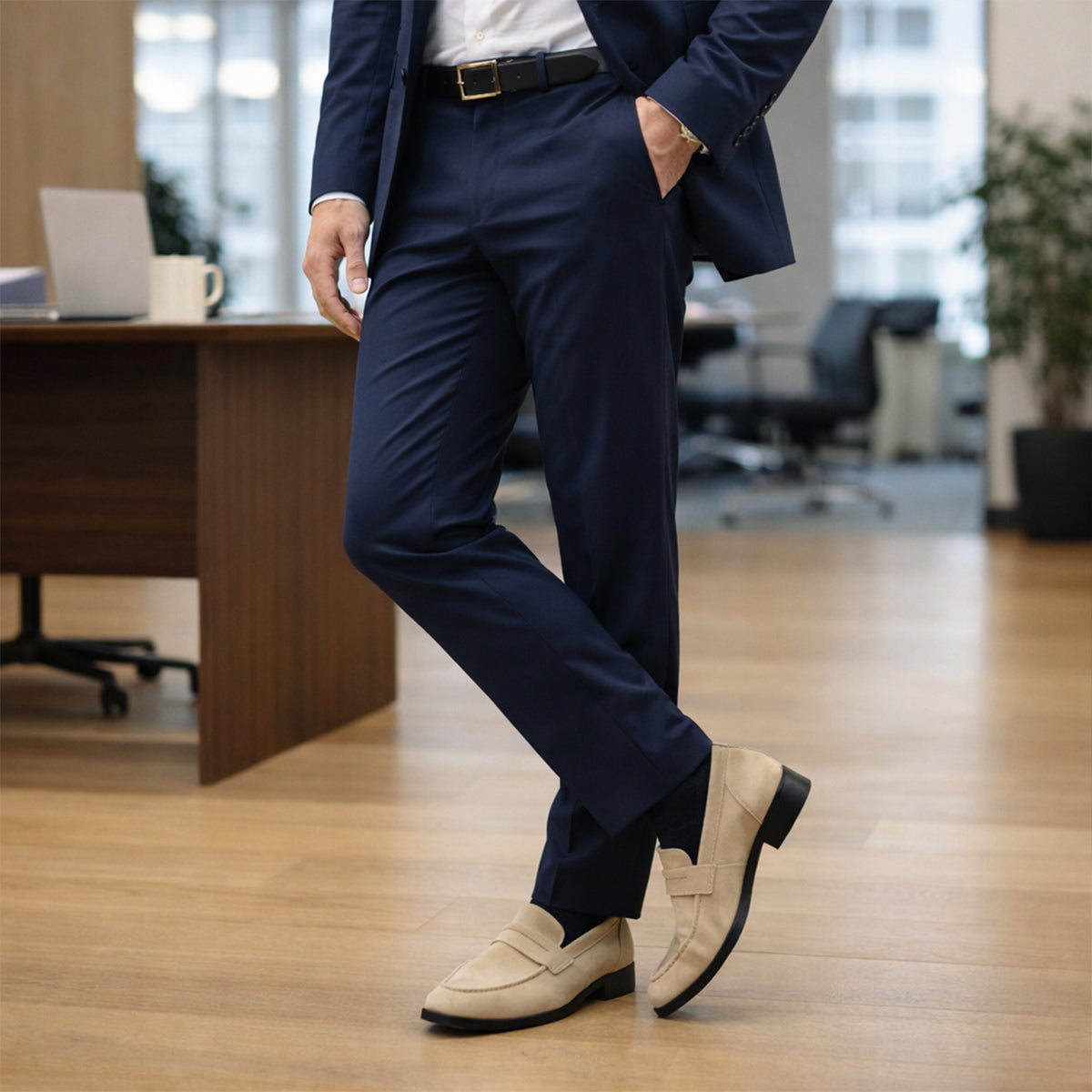The Asciano Men’s Classic Suede Loafers