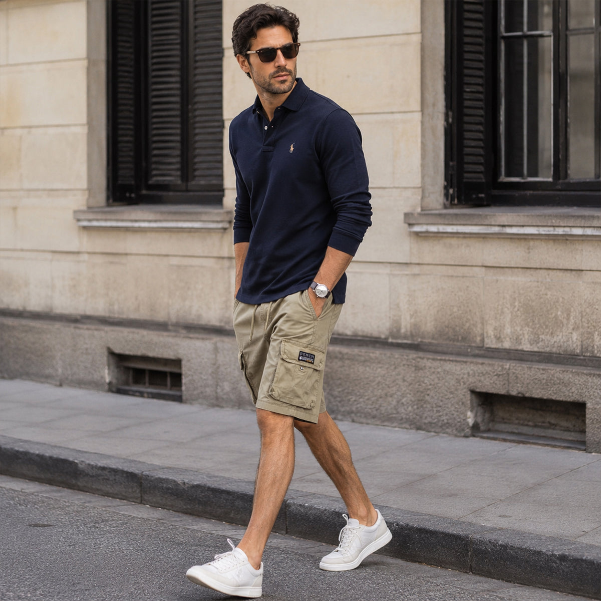 The Belgravia Men’s Lightweight Cotton Cargo Shorts