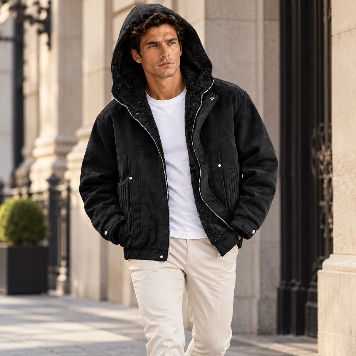 The Tavistock Men's Hooded Fleece Lined Jacket