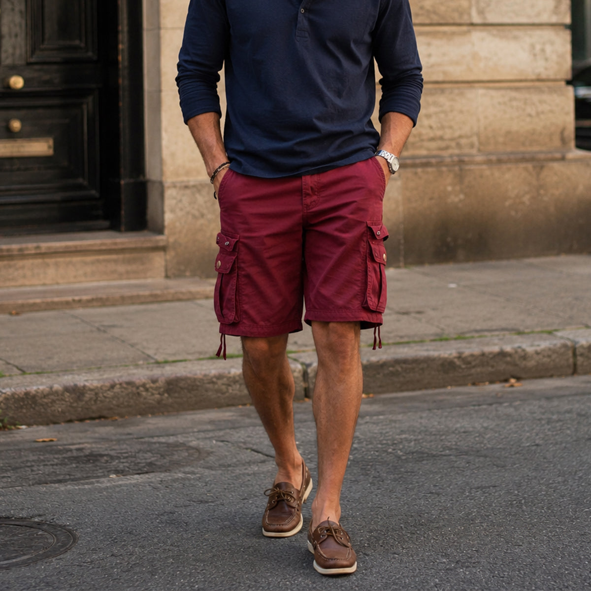 The Kensington Men’s Casual Cotton Cargo Shorts