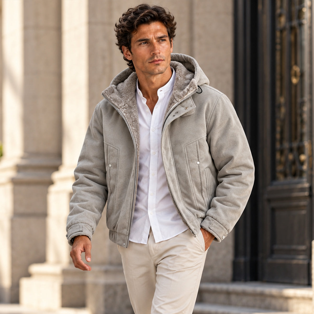 The Tavistock Men's Hooded Fleece Lined Jacket
