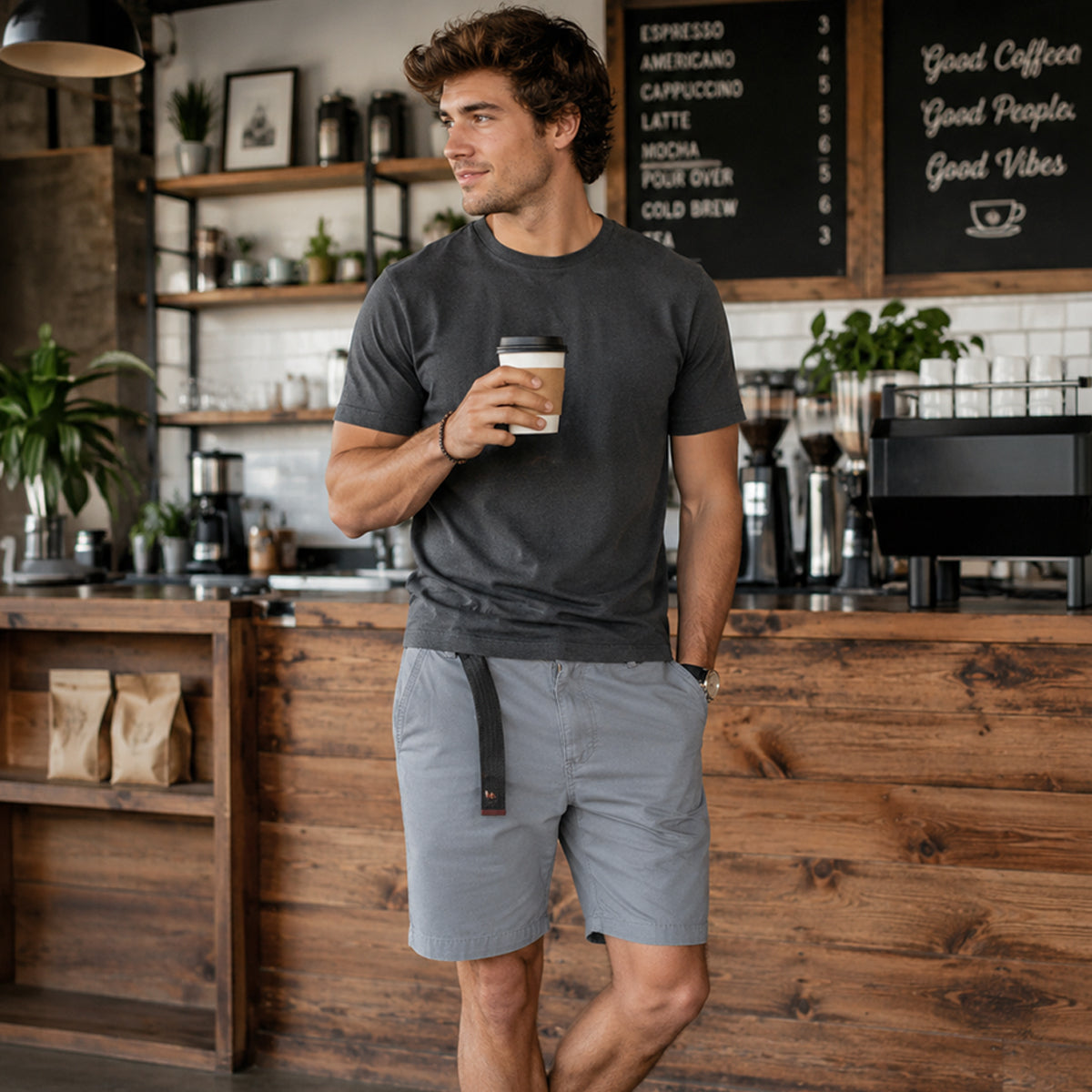 The Positano Men’s Cotton Relaxed Fit Casual Shorts