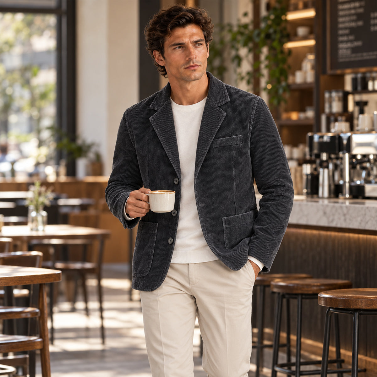 The Paddington Men’s Casual Corduroy Business Casual Work Jacket