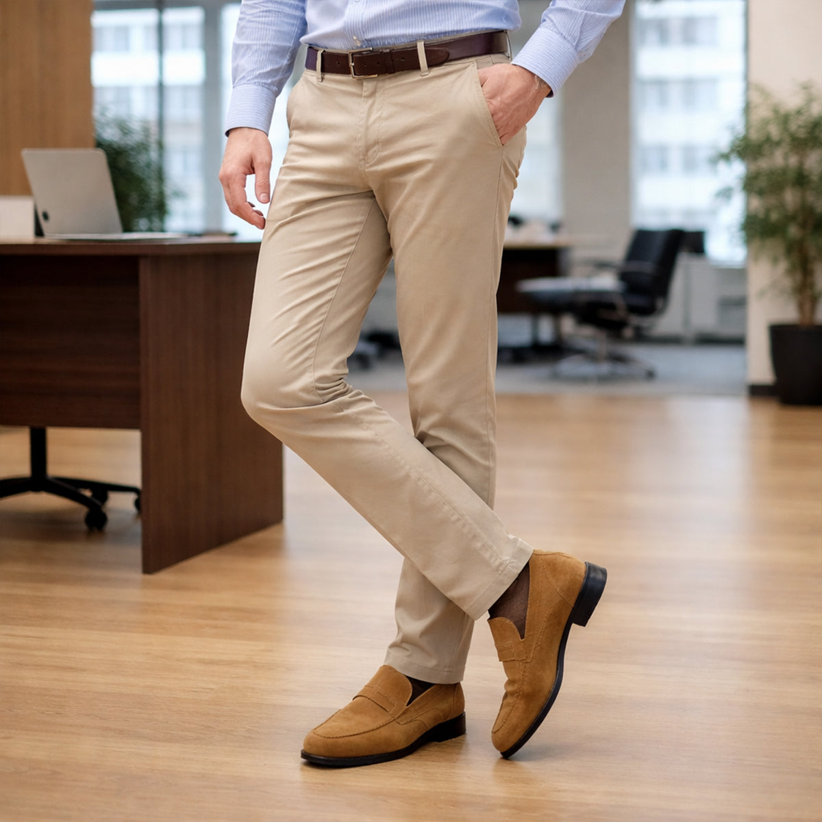 The Asciano Men’s Classic Suede Loafers