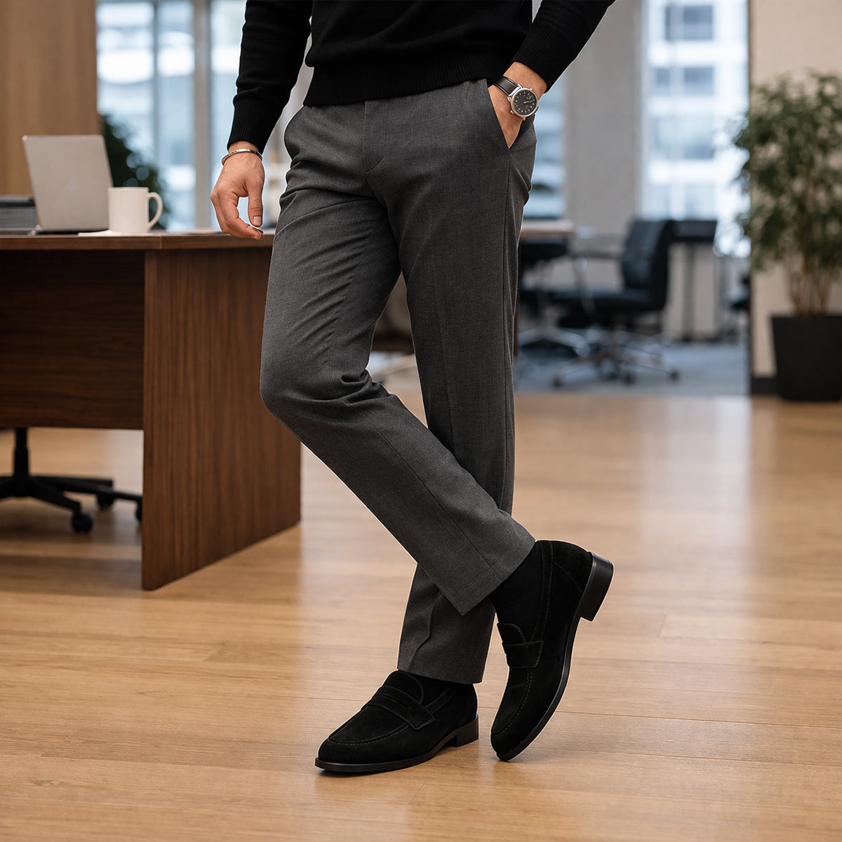 The Asciano Men’s Classic Suede Loafers