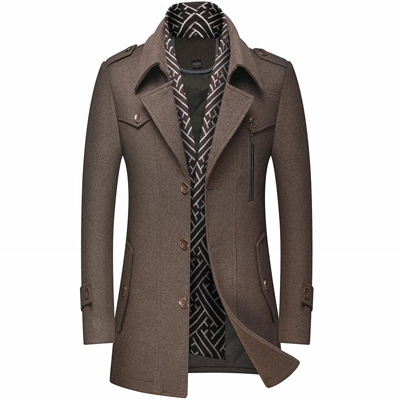 The Peebles Men's Structured Mid Length Winter Coat