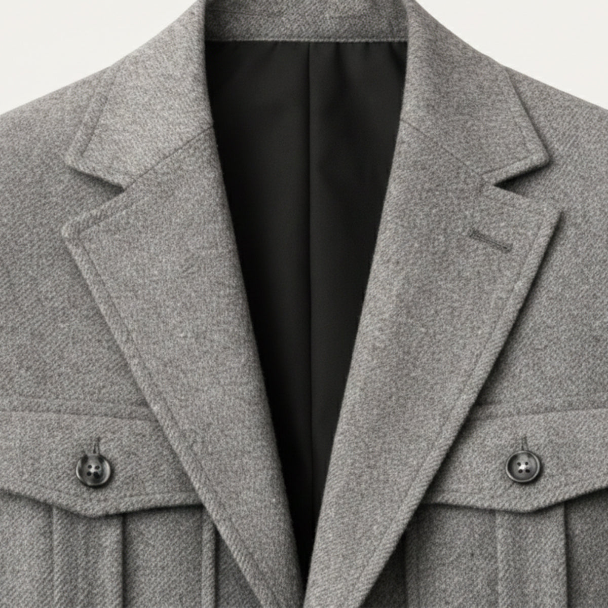 The Turin Men’s Multi Pocket Tweed Blazer Suit Jacket
