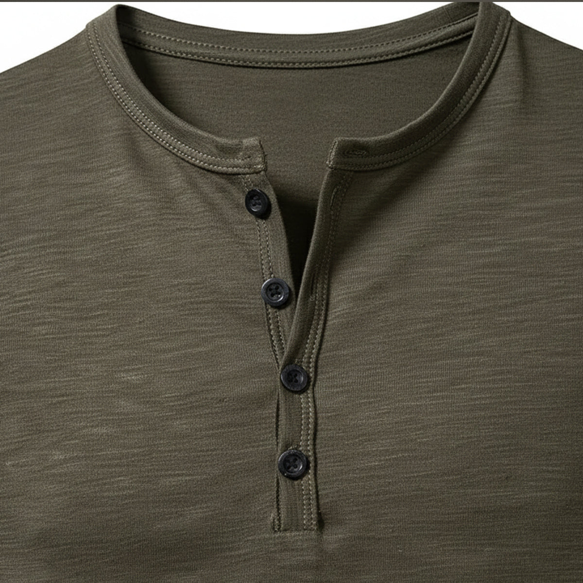 Men’s Henley T-Shirt – Casual Short Sleeve Cotton Button Tee