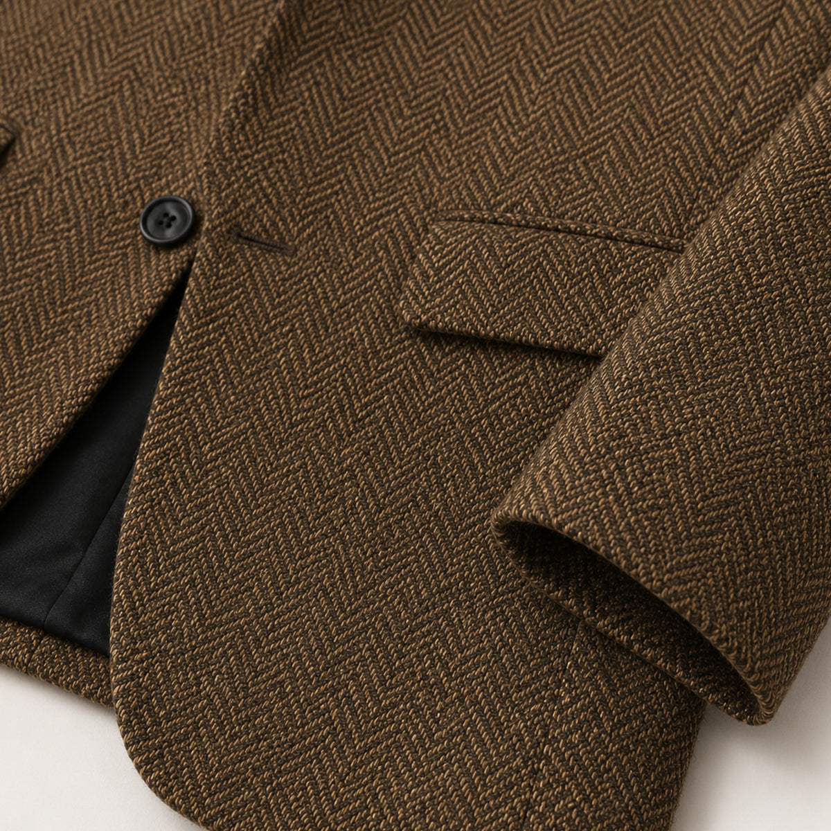 The Jefferson Men’s Classic Wool Herringbone Tweed Blazer