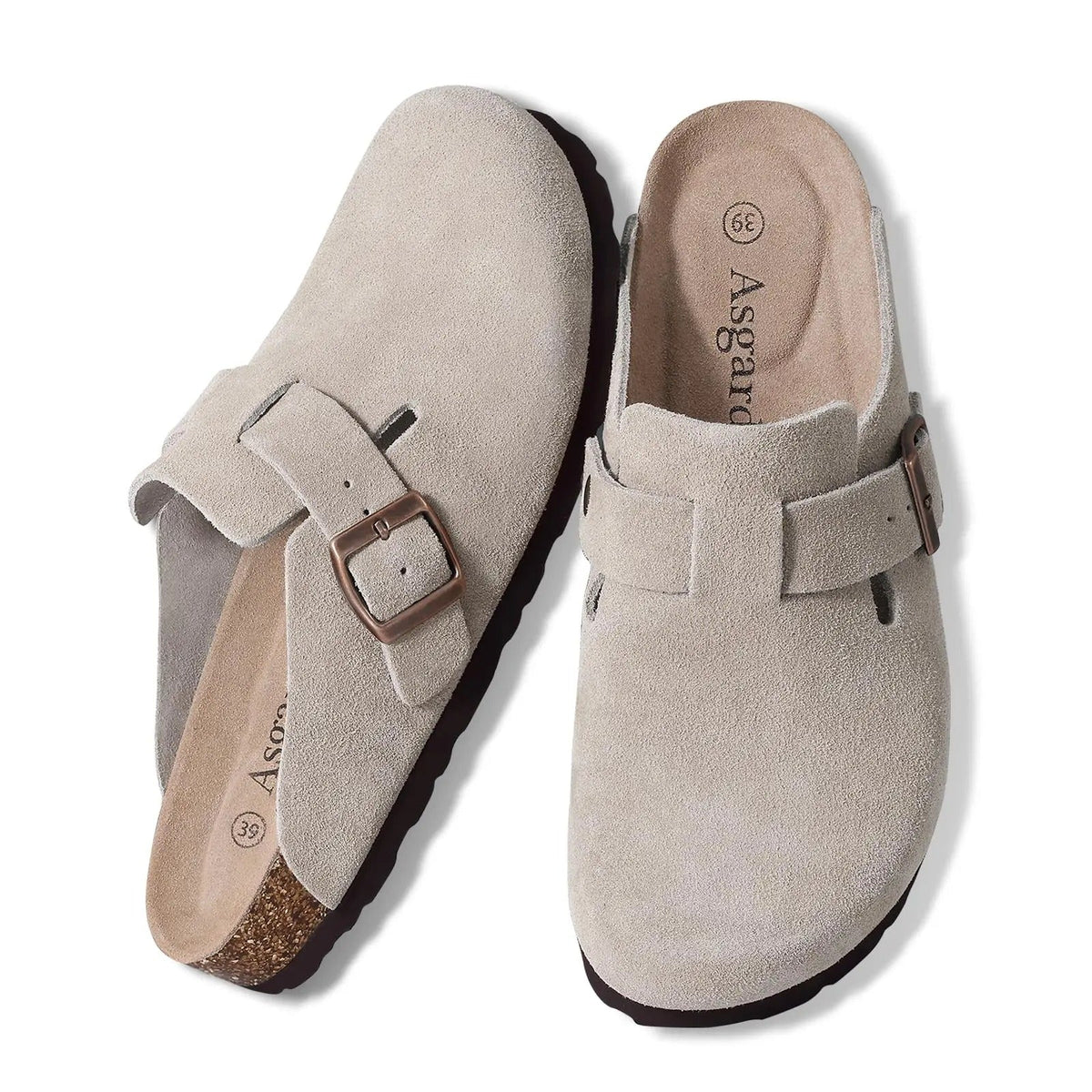 The Glenmoor Men's Contoured Cork Buckle Clogs