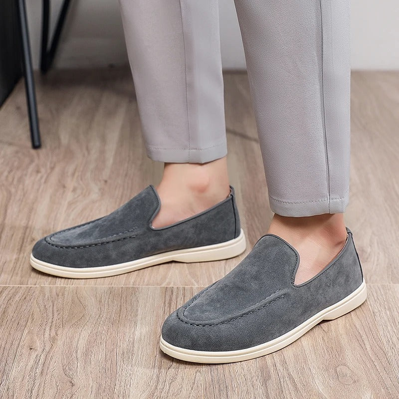 Men’s Suede Style Loafers – Slip On Casual Dress Shoes