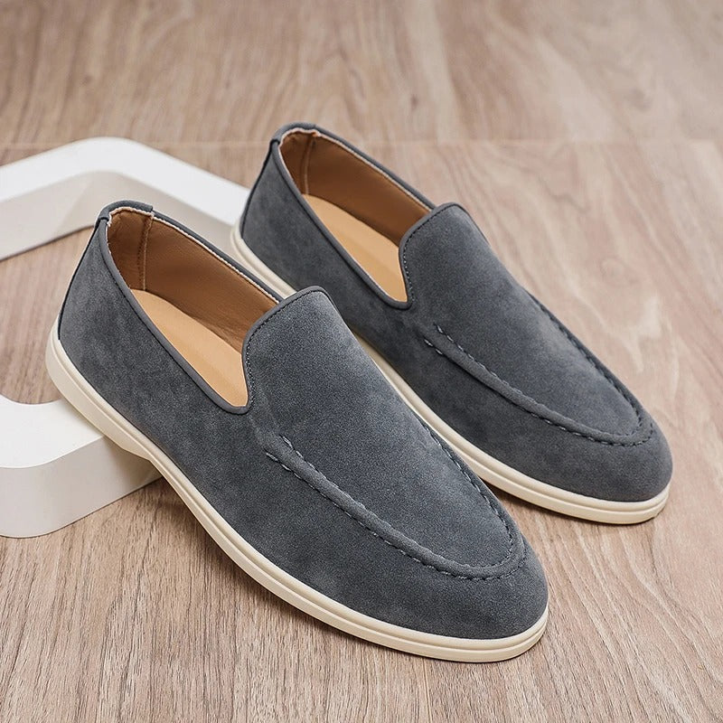 Men’s Suede Style Loafers – Slip On Casual Dress Shoes