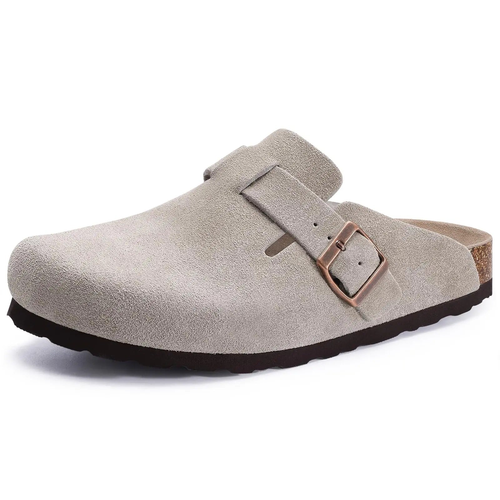 The Glenmoor Men's Contoured Cork Buckle Clogs