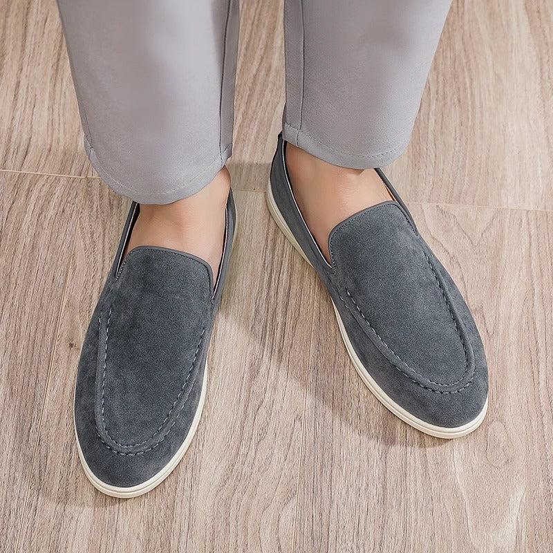 Men’s Suede Style Loafers – Slip On Casual Dress Shoes