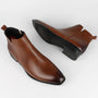 The Corfe Men's Leather Chelsea Dress Boots